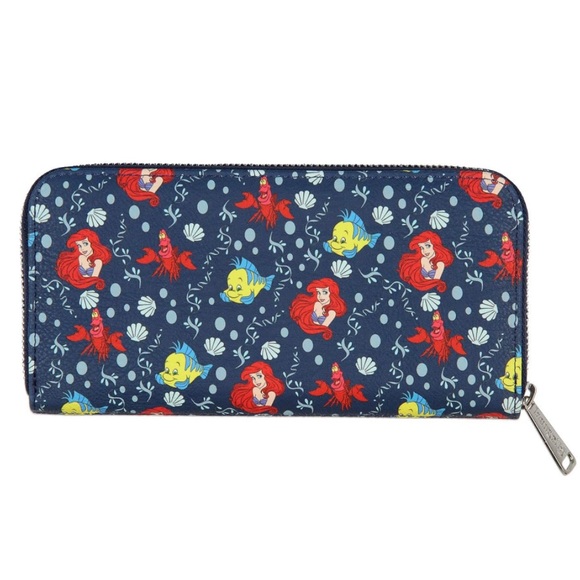 Loungefly Disney Little Mermaid Full Zip Wallet - Picture 3 of 7